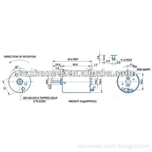 customize plastic geared motor for auto induction trash can